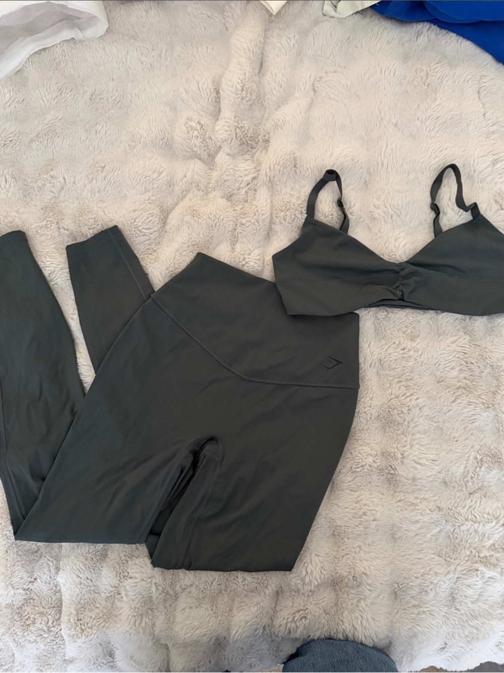 Gymshark Charcoal Gray Seamless Sports Bra